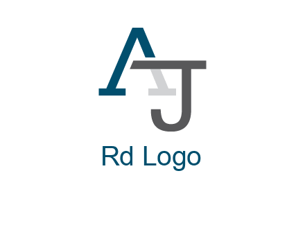 letter A and J entwined
