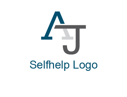 letter A and J entwined