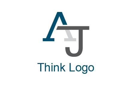 letter A and J entwined