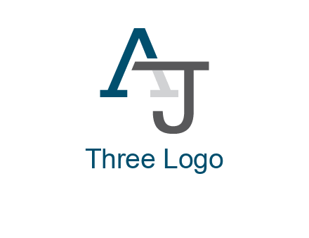 letter A and J entwined