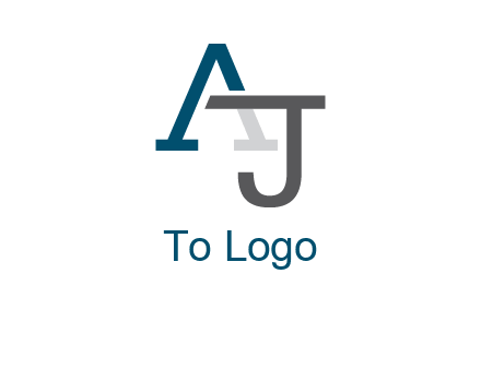 letter A and J entwined