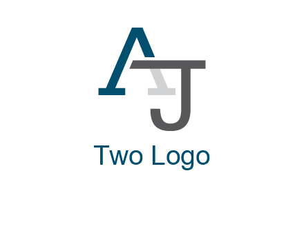 letter A and J entwined