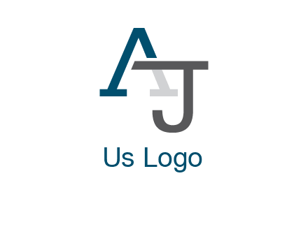 letter A and J entwined