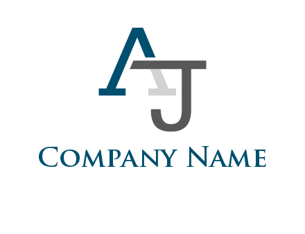 letter A and J entwined