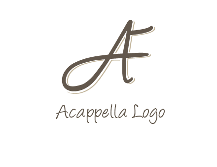 letter F entwined with cursive letter A