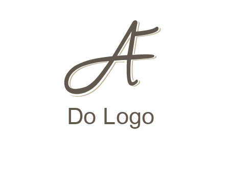 letter F entwined with cursive letter A
