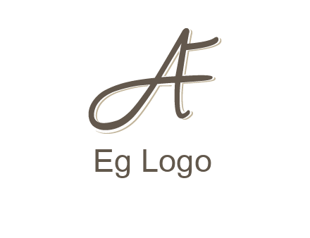 letter F entwined with cursive letter A