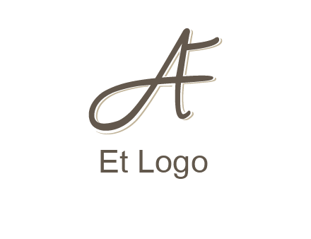 letter F entwined with cursive letter A