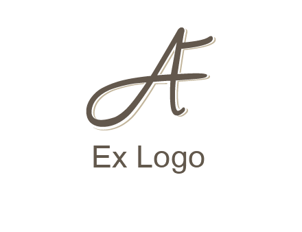letter F entwined with cursive letter A