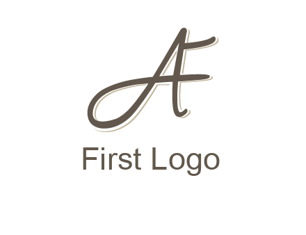 letter F entwined with cursive letter A