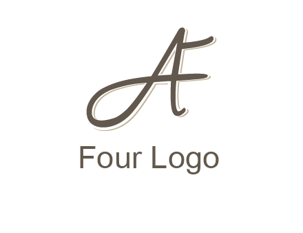 letter F entwined with cursive letter A