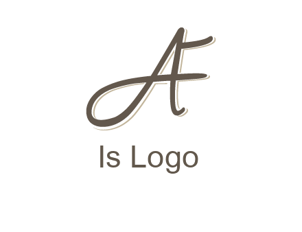 letter F entwined with cursive letter A