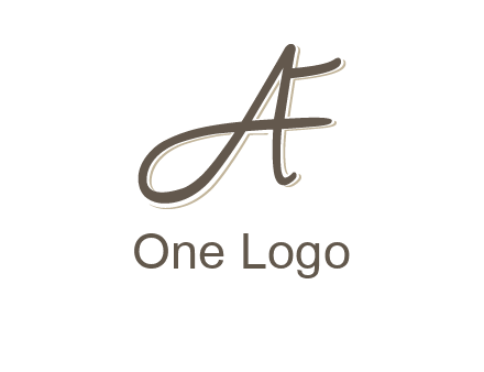 letter F entwined with cursive letter A