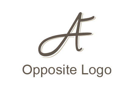 letter F entwined with cursive letter A