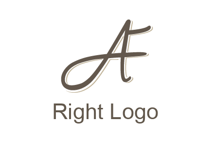 letter F entwined with cursive letter A