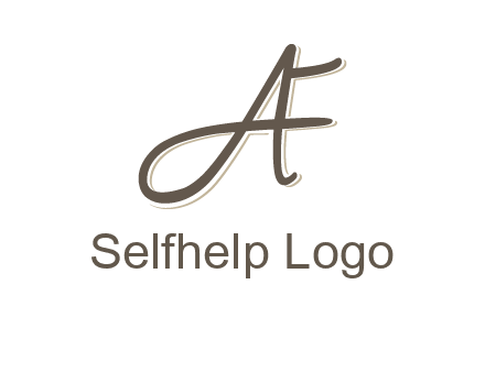 letter F entwined with cursive letter A