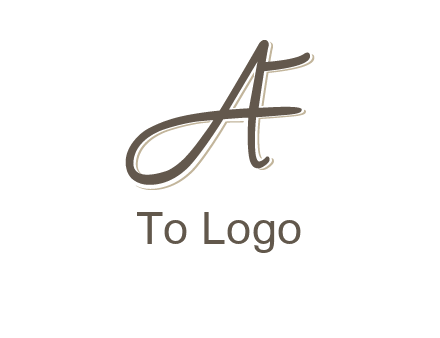 letter F entwined with cursive letter A