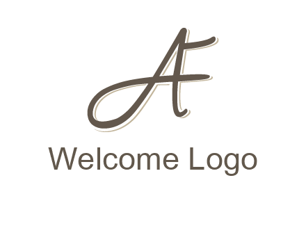 letter F entwined with cursive letter A