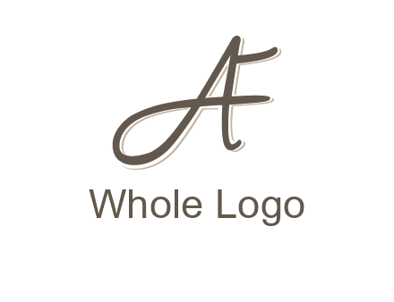 letter F entwined with cursive letter A