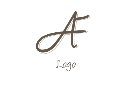 letter F entwined with cursive letter A