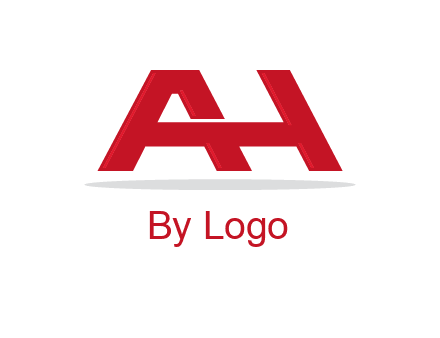 abstract letter A and letter H joined together