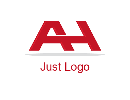 abstract letter A and letter H joined together