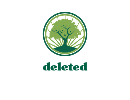 tree in circle employment logo