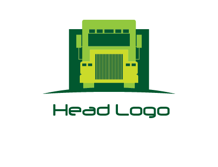 logistic transportatio truck logo