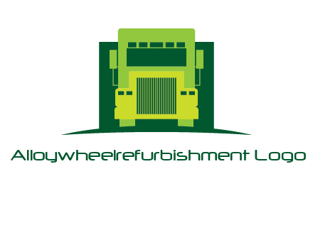 logistic transportatio truck logo