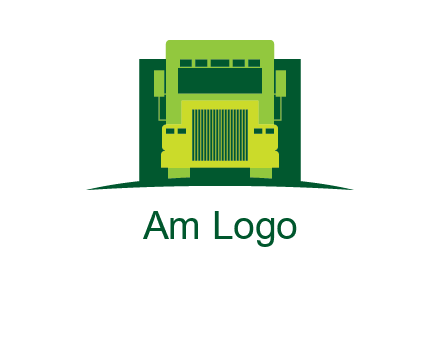 logistic transportatio truck logo