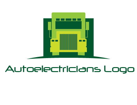 logistic transportatio truck logo