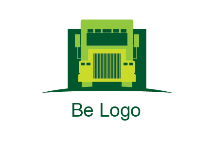 logistic transportatio truck logo
