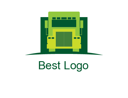 logistic transportatio truck logo