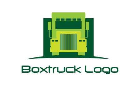 logistic transportatio truck logo