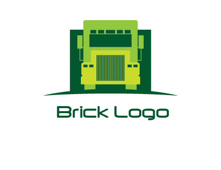 logistic transportatio truck logo