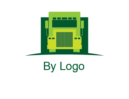 logistic transportatio truck logo