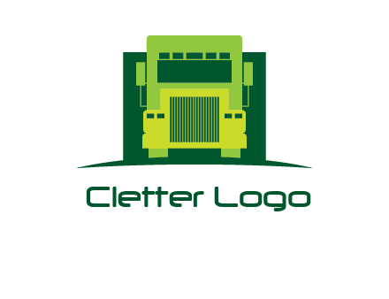 logistic transportatio truck logo