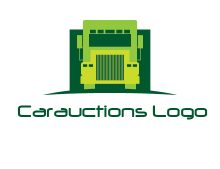logistic transportatio truck logo