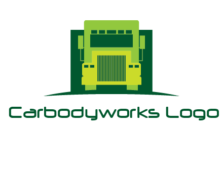 logistic transportatio truck logo