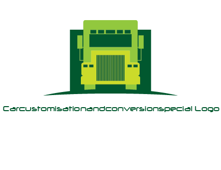 logistic transportatio truck logo