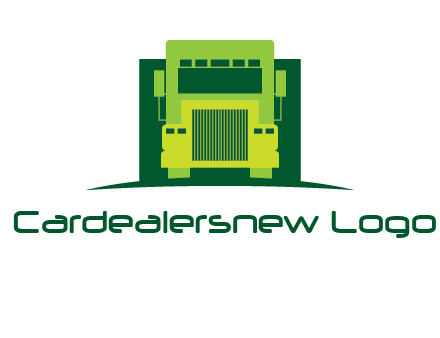 logistic transportatio truck logo