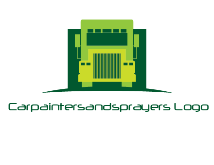 logistic transportatio truck logo
