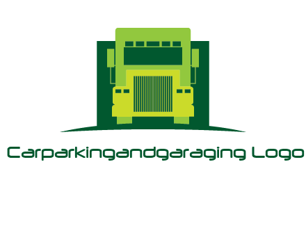 logistic transportatio truck logo
