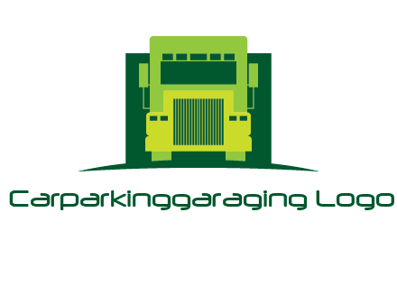 logistic transportatio truck logo