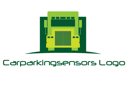 logistic transportatio truck logo