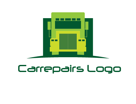 logistic transportatio truck logo