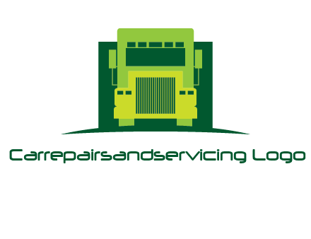 logistic transportatio truck logo