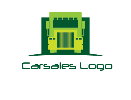logistic transportatio truck logo