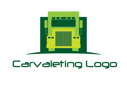 logistic transportatio truck logo