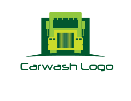 logistic transportatio truck logo